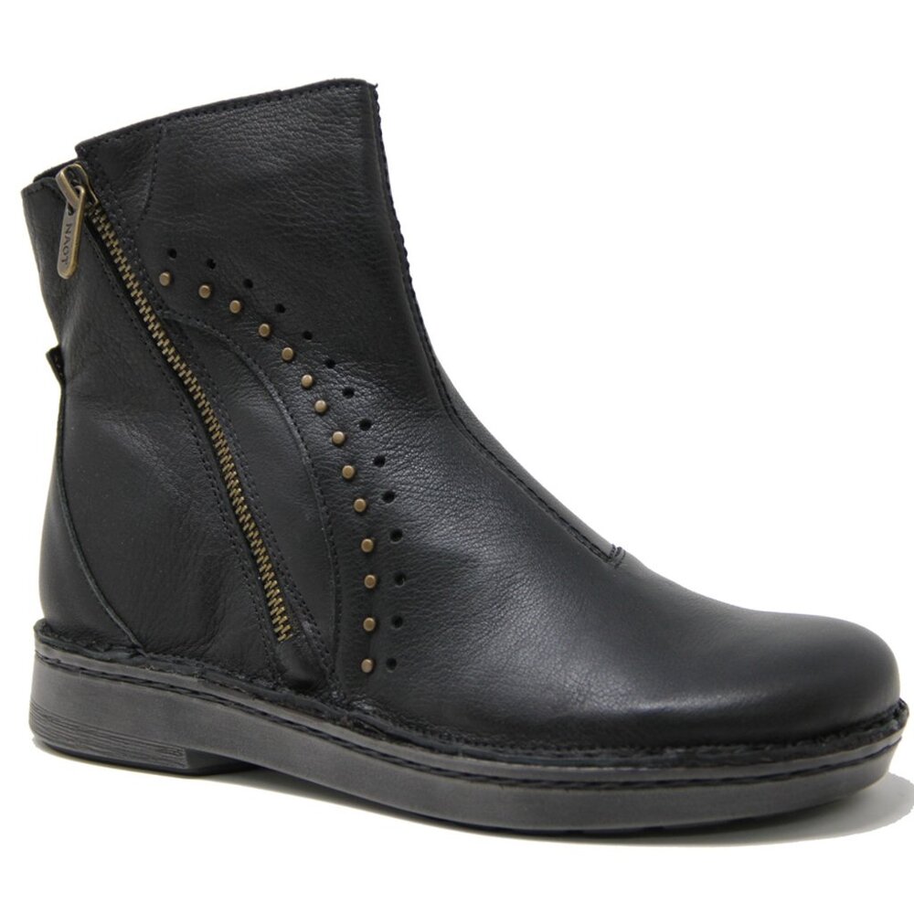 NAOT $245 Cetona Soft Black Leather Boots Sz 42 NIB!